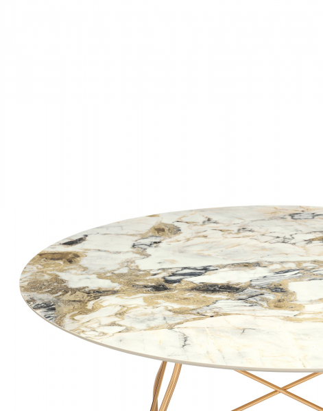 Glossy Marble finish ovál